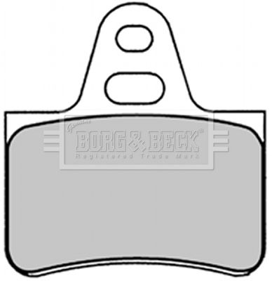 BORG & BECK Комплект тормозных колодок, дисковый тормоз BBP1290